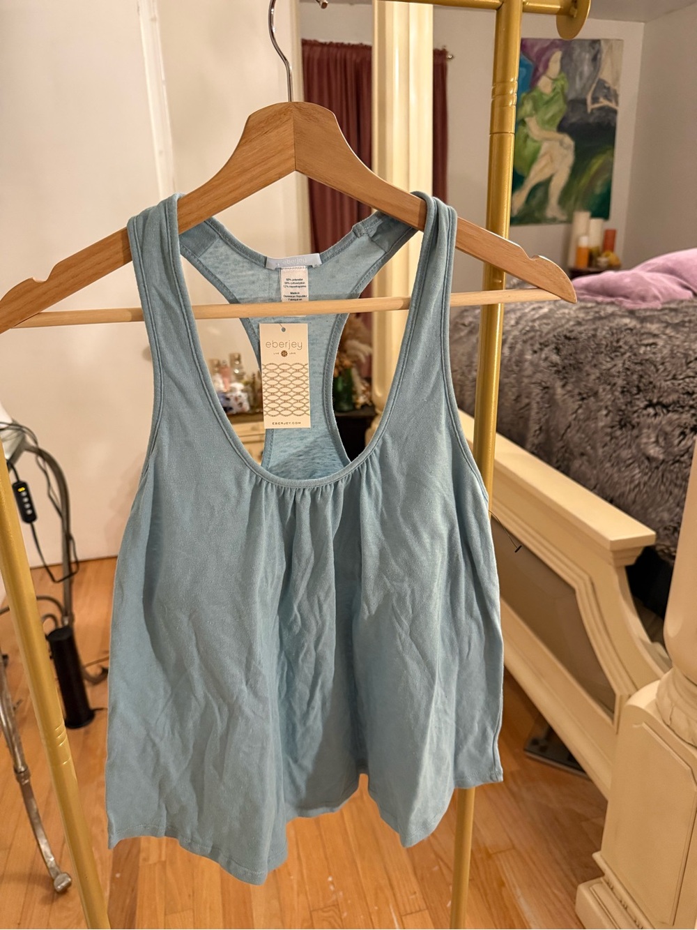 Eberjey Sky Blue Racerback Tank